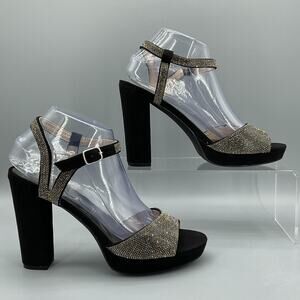 NEW Sugar Women’s Prisila 2 Platform Dress Sandals Black Size 8M